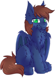 Size: 1323x1872 | Tagged: safe, alternate version, artist:vert_glamis, imported from derpibooru, oc, oc only, oc:warly, bat pony, pony, derpibooru community collaboration, 2021 community collab, bat pony oc, bat wings, chest fluff, ear fluff, fluffy, looking at you, male, simple background, solo, transparent background, wings