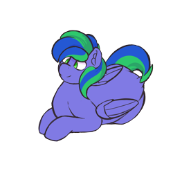 Size: 3000x3000 | Tagged: safe, artist:epicenehs, imported from derpibooru, oc, oc only, oc:felicity stars, pegasus, pony, derpibooru community collaboration, 2021 community collab, chubby, cute, female, lying down, simple background, solo, transparent background