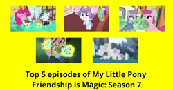 Size: 1200x628 | Tagged: safe, edit, edited screencap, imported from derpibooru, screencap, fluttershy, maud pie, pinkie pie, pound cake, princess celestia, princess flurry heart, pumpkin cake, spike, twilight sparkle, alicorn, a flurry of emotions, a health of information, celestial advice, it isn't the mane thing about you, rock solid friendship, season 7, cake twins, siblings, top 5, twilight sparkle (alicorn), twins