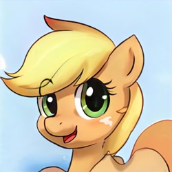 Size: 1024x1024 | Tagged: safe, artist:thisponydoesnotexist, imported from derpibooru, neural network, not applejack, open mouth