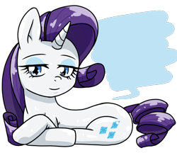 Size: 740x640 | Tagged: safe, alternate version, artist:batipin, imported from derpibooru, rarity, unicorn, lying down, simple background, speech bubble, transparent background