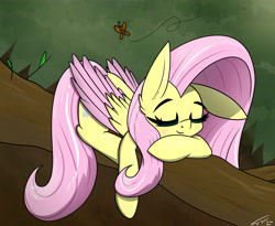 Size: 5500x4500 | Tagged: safe, artist:flywheel, imported from derpibooru, fluttershy, pegasus, sleeping