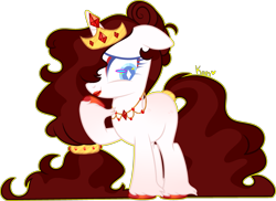 Size: 2957x2151 | Tagged: safe, artist:kurosawakuro, imported from derpibooru, oc, pony, unicorn, crown, female, jewelry, lipstick, mare, offspring, parent:prince blueblood, parent:rarity, parents:rariblood, regalia, simple background, solo, transparent background