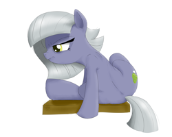 Size: 2500x2000 | Tagged: safe, artist:ponerino, imported from derpibooru, limestone pie, earth pony, pony, colored, digital art, flexible, side view