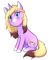 Size: 1123x1319 | Tagged: safe, artist:foxhatart, imported from derpibooru, oc, oc:cocoa butter, pony, unicorn, chibi, female, mare, simple background, solo, transparent background