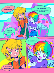 Size: 1516x2048 | Tagged: source needed, safe, artist:0828m-mlp, imported from derpibooru, applejack, rainbow dash, equestria girls, appledash, female, lesbian, shipping