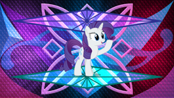 Size: 3840x2160 | Tagged: safe, artist:chrzanek97, artist:laszlvfx, edit, imported from derpibooru, rarity, pony, solo, wallpaper, wallpaper edit