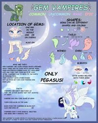 Size: 3100x3900 | Tagged: safe, artist:minelvi, imported from derpibooru, oc, oc only, pegasus, pony, vampire, vampony, augmented tail, chest fluff, colored hooves, ear fluff, eyelashes, fangs, open mouth, pegasus oc, reference sheet, smiling, tongue out, wings