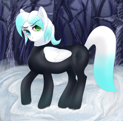 Size: 1012x1000 | Tagged: safe, artist:mistercake088, imported from derpibooru, pegasus, heterochromia, latex, latex suit, solo