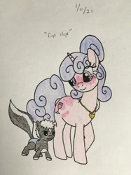 Size: 407x543 | Tagged: safe, artist:carty, imported from derpibooru, oc, oc only, oc:reeko's son, oc:rosé blush, earth pony, unicorn, baby, female, male, mother and child, mother and son, toddler