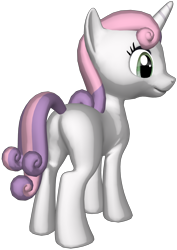 Size: 946x1339 | Tagged: safe, artist:fenix00, imported from derpibooru, sweetie belle, pony, unicorn, 3d, simple background, transparent background