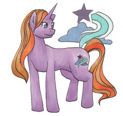 Size: 1576x1494 | Tagged: safe, artist:takara-phoenix, imported from derpibooru, oc, oc only, oc:midnight stardust, pony, unicorn, female, mare, offspring, parent:starlight glimmer, parent:sunburst, parents:starburst, simple background, solo, transparent background