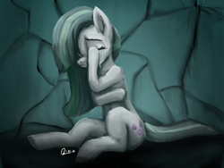 Size: 1600x1200 | Tagged: safe, artist:raphaeldavid, imported from derpibooru, marble pie, pony, crying, solo