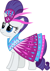 Size: 3000x4233 | Tagged: safe, artist:cloudyglow, imported from derpibooru, rarity, pony, unicorn, green isn't your color, clothes, dress, female, simple background, solo, transparent background, vector