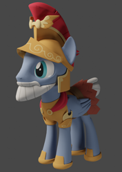 Size: 764x1080 | Tagged: safe, artist:dracagon, imported from derpibooru, captain ironhead, pony, 3d, solo