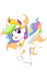 Size: 1200x1920 | Tagged: safe, artist:theroyalprincesses, imported from derpibooru, princess celestia, alicorn, my little pony: pony life, crown, cute, cutelestia, jewelry, regalia, simple background, white background