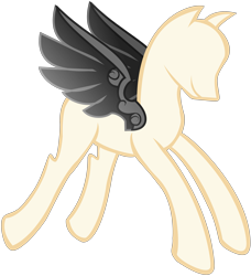 Size: 3901x4279 | Tagged: safe, artist:amgiwolf, imported from derpibooru, pony, artificial wings, augmented, mannequin, mechanical wing, simple background, transparent background, wings