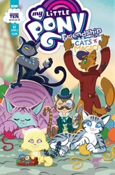 Size: 1318x2000 | Tagged: safe, idw, imported from derpibooru, capper dapperpaws, chummer, abyssinian, anthro, cat, spoiler:comic, spoiler:comic97, cover, solo
