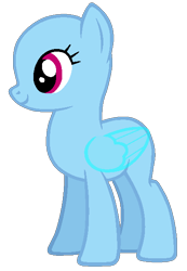 Size: 413x598 | Tagged: safe, artist:shiibases, imported from derpibooru, oc, oc only, pegasus, pony, bald, base, eyelashes, pegasus oc, simple background, smiling, solo, transparent background, wings