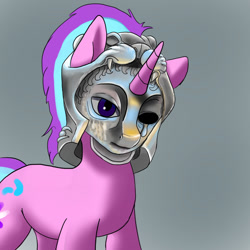 Size: 900x900 | Tagged: safe, artist:slamjam, imported from derpibooru, starlight glimmer, helmet, mask, solo