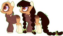 Size: 4477x2608 | Tagged: safe, artist:kurosawakuro, imported from derpibooru, oc, earth pony, clothes, female, mare, simple background, solo, sweater, transparent background