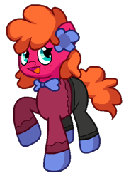 Size: 412x558 | Tagged: safe, artist:jario, derpibooru exclusive, imported from derpibooru, oc, oc only, oc:lucky guest, earth pony, pony, clothes, digital art, female, mare, simple background, smiling, solo, transparent background
