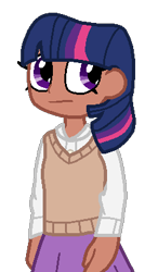 Size: 236x405 | Tagged: safe, artist:jario, derpibooru exclusive, imported from derpibooru, twilight sparkle, human, clothes, digital art, female, humanized, simple background, solo, transparent background