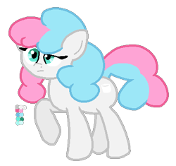 Size: 412x388 | Tagged: safe, artist:jario, derpibooru exclusive, imported from derpibooru, earth pony, pony, digital art, female, food, inanimate insanity, mare, marshmallow, ponified, simple background, solo, transparent background