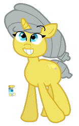 Size: 316x507 | Tagged: safe, artist:jario, derpibooru exclusive, imported from derpibooru, pony, unicorn, digital art, female, inanimate insanity, lightbulb, mare, ponified, simple background, smiling, solo, transparent background