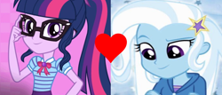 Size: 924x397 | Tagged: safe, imported from derpibooru, sci-twi, trixie, twilight sparkle, equestria girls, female, lesbian, shipping, shipping domino, twixie