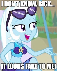 Size: 550x677 | Tagged: safe, imported from derpibooru, trixie, equestria girls, equestria girls series, forgotten friendship, caption, forced meme, image macro, impact font, meme, pawn stars, text