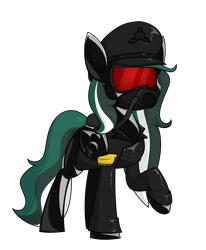 Size: 1400x1698 | Tagged: safe, artist:moonatik, imported from derpibooru, oc, oc only, oc:messer, pegasus, pony, clothes, commission, epaulettes, female, german empire, hat, jacket, latex, leather jacket, mare, peaked cap, pegasus oc, rubber drone, solo, wings