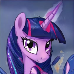 Size: 1024x1024 | Tagged: safe, artist:thisponydoesnotexist, imported from derpibooru, pony, glowing horn, horn, neural network, not twilight sparkle