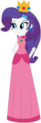 Size: 187x549 | Tagged: safe, artist:selenaede, artist:user15432, imported from derpibooru, rarity, human, equestria girls, barely eqg related, base used, clothes, cosplay, costume, crossover, crown, dress, ear piercing, earring, gloves, gown, hands behind back, jewelry, long gloves, nintendo, piercing, pink dress, princess peach, raripeach, regalia, super mario bros.