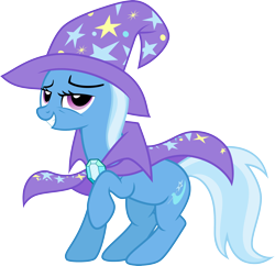 Size: 3096x3000 | Tagged: safe, artist:jeatz-axl, imported from derpibooru, trixie, pony, cape, clothes, female, hat, mare, raised hoof, simple background, solo, transparent background, trixie's cape, trixie's hat, vector