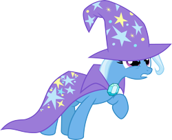 Size: 3676x3000 | Tagged: safe, artist:jeatz-axl, imported from derpibooru, trixie, pony, cape, clothes, female, hat, mare, raised hoof, simple background, solo, transparent background, trixie's cape, trixie's hat, vector