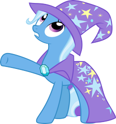 Size: 3000x3202 | Tagged: safe, artist:jeatz-axl, imported from derpibooru, trixie, pony, cape, clothes, female, hat, mare, raised hoof, simple background, solo, transparent background, trixie's cape, trixie's hat, vector