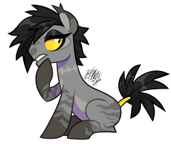 Size: 3000x2537 | Tagged: safe, artist:renhorse, imported from derpibooru, oc, oc:doomsparkle, earth pony, pony, male, simple background, solo, stallion, transparent background