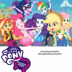 Size: 1926x1926 | Tagged: safe, imported from derpibooru, applejack, fluttershy, pinkie pie, rainbow dash, rarity, sci-twi, sunset shimmer, twilight sparkle, equestria girls, equestria girls series, rollercoaster of friendship, background pony strikes again, drama bait, equestria girls drama, humane five, humane seven, humane six, meta, not again, oh no he is back, op can't let go, op is a duck, op is trying to start shit, op is trying to start shit so badly that it's kinda funny, op isn't even trying anymore, op wants attention, save equestria girls, twitter