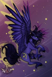 Size: 2400x3500 | Tagged: safe, imported from derpibooru, oc, oc only, alicorn, fly, insect, pegasus, pony, unicorn, horn, solo, wings