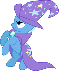 Size: 3000x3618 | Tagged: safe, artist:jeatz-axl, imported from derpibooru, trixie, pony, unicorn, bipedal, cape, clothes, female, hat, looking up, mare, raised hoof, simple background, solo, transparent background, trixie's cape, trixie's hat, vector