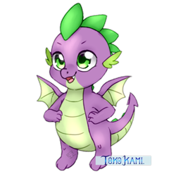Size: 512x512 | Tagged: safe, artist:tokokami, imported from derpibooru, spike, dragon, cute, cute little fangs, fangs, happy, male, open mouth, simple background, smiling, solo, spikabetes, transparent background, weapons-grade cute, winged spike