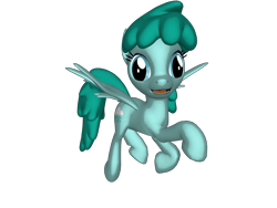 Size: 1200x900 | Tagged: safe, artist:nintenblock64, imported from derpibooru, spring melody, sprinkle medley, pegasus, pony, pony creator, 3d, 3d pony creator, cloud, cutie mark, female, hooves, hooves up, mare, open mouth, ponylumen, pose, raincloud, simple background, spread wings, transparent background, wings