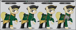 Size: 1280x512 | Tagged: safe, artist:brony-works, imported from derpibooru, oc, oc only, earth pony, pony, clothes, female, mare, solo, sweden, uniform