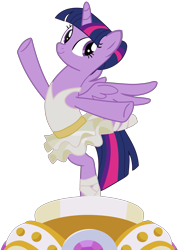 Size: 4304x6023 | Tagged: safe, artist:frownfactory, imported from derpibooru, twilight sparkle, alicorn, pony, a royal problem, absurd resolution, ballerina, clothes, cute, female, mare, music box, simple background, skirt, solo, spread wings, transparent background, tutu, twilarina, twilight sparkle (alicorn), vector, wings