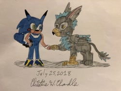 Size: 614x461 | Tagged: safe, artist:chris chan, imported from derpibooru, oc, oc only, oc:blackgryph0n, chris chan, sonic the hedgehog, sonic the hedgehog (series), sonichu