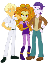 Size: 1069x1409 | Tagged: safe, artist:maretrick, artist:mit-boy, edit, imported from derpibooru, adagio dazzle, dirk thistleweed, ragamuffin (equestria girls), accountibilibuddies, equestria girls, equestria girls series, rainbow rocks, spring breakdown, spoiler:choose your own ending (season 2), spoiler:eqg series (season 2), .svg available, accountibilibuddies: rainbow dash, adagamuffin, amulet, belt, boots, clothes, dancing, dazzleweed, diamonds, female, fingerless gloves, freckles, gem, gloves, high heel boots, jacket, jeans, jewelry, looking at you, male, music notes, necklace, pants, raised eyebrow, shipping, shirt, shoes, simple background, siren gem, spikes, straight, svg, transparent background, vector, watch, wristband