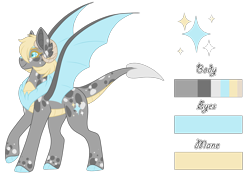 Size: 1567x1104 | Tagged: safe, artist:nobleclay, imported from derpibooru, oc, oc:sparkling, dracony, dragon, hybrid, pony, female, reference sheet, simple background, solo, transparent background