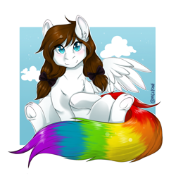 Size: 2000x2000 | Tagged: safe, artist:dollpone, artist:melpone, imported from derpibooru, oc, pegasus, female, mare, solo