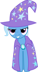 Size: 3000x5647 | Tagged: safe, artist:jeatz-axl, imported from derpibooru, trixie, pony, cape, clothes, female, hat, mare, simple background, solo, transparent background, trixie's cape, trixie's hat, vector